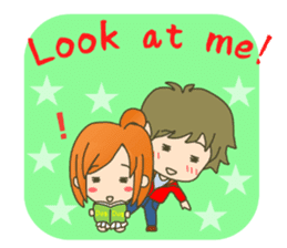 lovey-dovey couple sticker(boy version) sticker #7495681