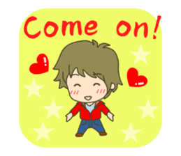lovey-dovey couple sticker(boy version) sticker #7495682