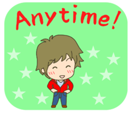 lovey-dovey couple sticker(boy version) sticker #7495685