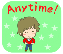 lovey-dovey couple sticker(boy version) sticker #7495685
