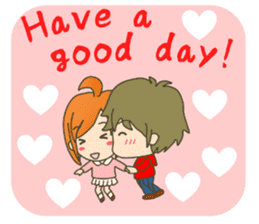 lovey-dovey couple sticker(boy version) sticker #7495687