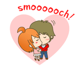 lovey-dovey couple sticker(boy version) sticker #7495689