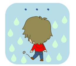 lovey-dovey couple sticker(boy version) sticker #7495692