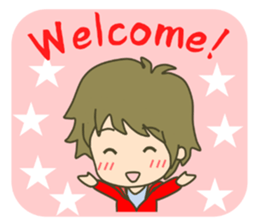 lovey-dovey couple sticker(boy version) sticker #7495695