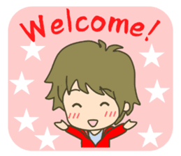 lovey-dovey couple sticker(boy version) sticker #7495695