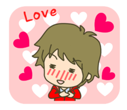 lovey-dovey couple sticker(boy version) sticker #7495697