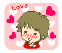 lovey-dovey couple sticker(boy version) sticker #7495697