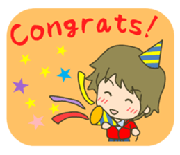 lovey-dovey couple sticker(boy version) sticker #7495700