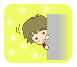 lovey-dovey couple sticker(boy version) sticker #7495704