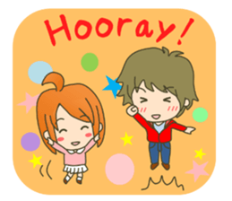 lovey-dovey couple sticker(boy version) sticker #7495705