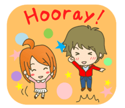 lovey-dovey couple sticker(boy version) sticker #7495705