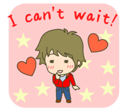 lovey-dovey couple sticker(boy version) sticker #7495711