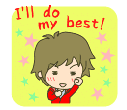 lovey-dovey couple sticker(boy version) sticker #7495713