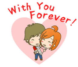 lovey-dovey couple sticker(boy version) sticker #7495715