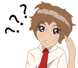 Cartoon Boy anime drawing v.color update sticker #7496558