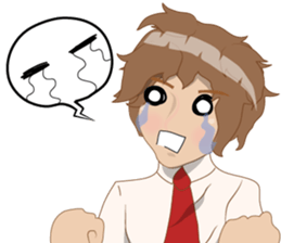 Cartoon Boy anime drawing v.color update sticker #7496560
