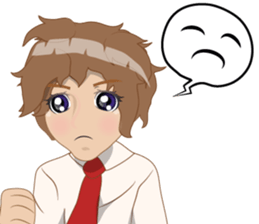 Cartoon Boy anime drawing v.color update sticker #7496575