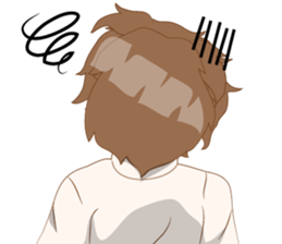 Cartoon Boy anime drawing v.color update sticker #7496584