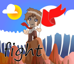 Cartoon Boy anime drawing v.color update sticker #7496594