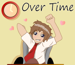 Cartoon Boy anime drawing v.color update sticker #7496595