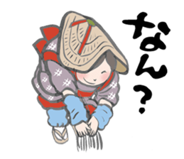 Japanese Hakata picture diary sticker #7497070