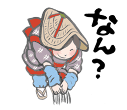 Japanese Hakata picture diary sticker #7497070