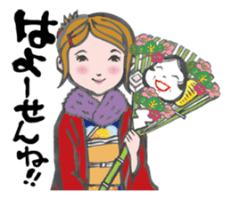 Japanese Hakata picture diary sticker #7497074