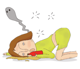 Shameless girl sticker #7497209