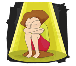 Shameless girl sticker #7497214