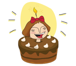 Shameless girl sticker #7497228