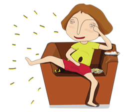 Shameless girl sticker #7497231