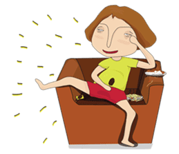 Shameless girl sticker #7497231