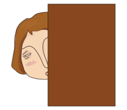 Shameless girl sticker #7497235