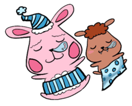 Poker Rabbit & Mocha Dog's Daily Life sticker #7497422