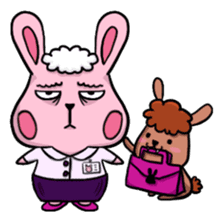 Poker Rabbit & Mocha Dog's Daily Life sticker #7497423