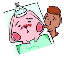 Poker Rabbit & Mocha Dog's Daily Life sticker #7497426