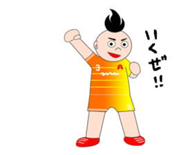 Japanese soccer kid "Misokun" sticker #7497960