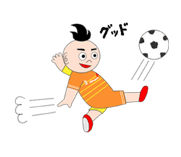 Japanese soccer kid "Misokun" sticker #7497963