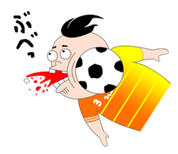 Japanese soccer kid "Misokun" sticker #7497982