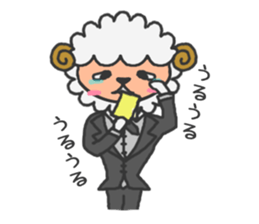 Butler of a sheep sticker #7498023