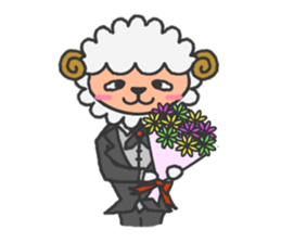 Butler of a sheep sticker #7498028