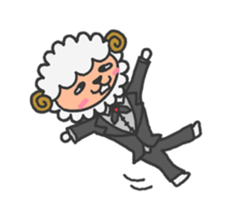 Butler of a sheep sticker #7498035