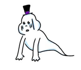 Marshmallow's ghosts sticker #7498298