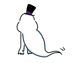 Marshmallow's ghosts sticker #7498299