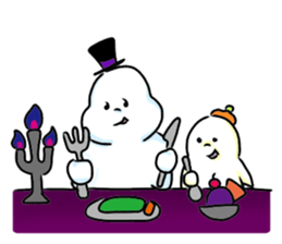 Marshmallow's ghosts sticker #7498300