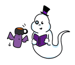 Marshmallow's ghosts sticker #7498301