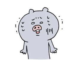 Kagoshima dialect ugly woman & pig sticker #7498729