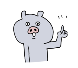 Kagoshima dialect ugly woman & pig sticker #7498735