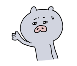 Kagoshima dialect ugly woman & pig sticker #7498739