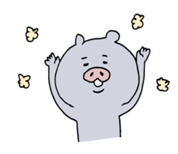 Kagoshima dialect ugly woman & pig sticker #7498751